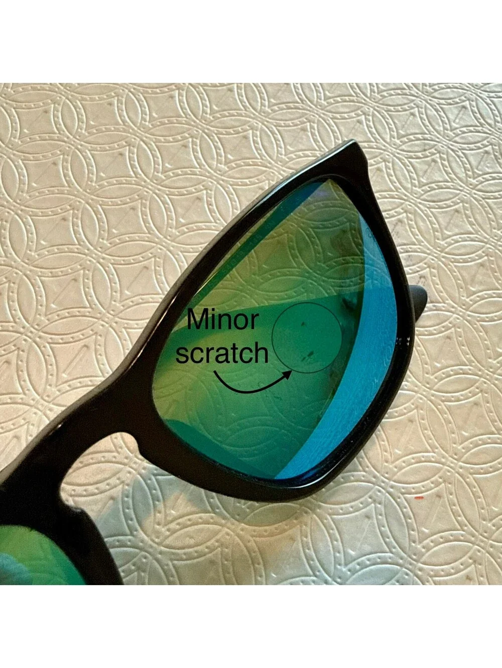 Ray-Ban RB4187F Chris Sunglasses Black Frame Blue Green Mirror Lenses